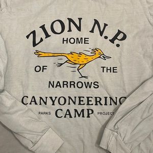 Parks project cropped boxy long sleeve tee in xs